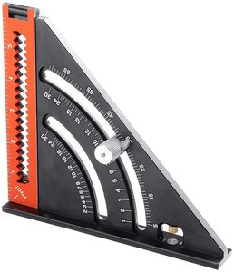 Regla triangular plegable de 6 pulgadas, medición <span class=keywords><strong>multi</strong></span>ángulo, aleación de aluminio, herramientas multifuncionales para carpintería, Cuadrado de velocidad - Product Image 1