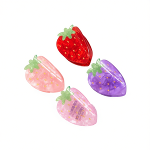 Fermaglio per capelli a forma di fragola da 8 cm, colorato e carino, accessorio per donne e ragazze - Product Image 2