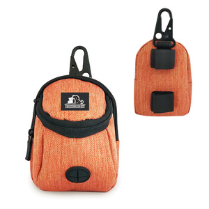 Dispensador de bolsas para excrementos de mascotas, tela Oxford naranja, 8,5x3,5x12, almacenamiento portátil de residuos para perros y gatos - Product Image 4