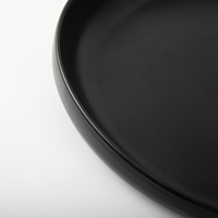 Harga pabrik Matte hitam 13 "melamin piring makan malam tidak bisa pecah Oval piring saji untuk Hotel restoran bersertifikat FDA
