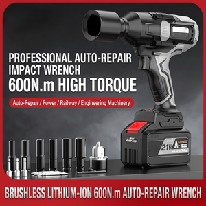 Llave Eléctrica sin Escobillas de Grado Profesional para Reparación Automotriz, Llave con Batería de Litio Recargable - Product Image 5