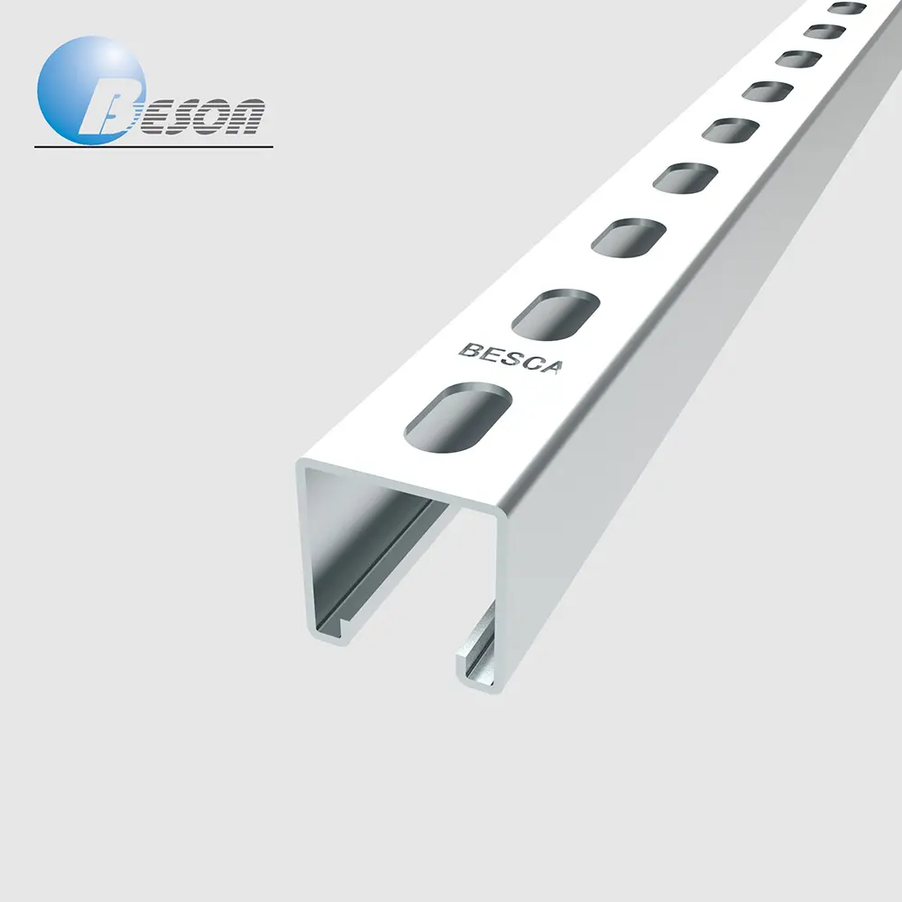 BESCA sıcak satış çelik dikme kanal gümüş galvanizli çelik kanal bina çerçeve tedarikçisi