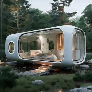 Cabine Apple, séjour mobile, séjour en plein air, chambre de célébrité, chambre panoramique en verre, camping, <span class=keywords><strong>villa</strong></span>, chambre intégrée, acier coloré - Product Image 3