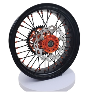 Ensemble de roues <span class=keywords><strong>Supermoto</strong></span> 17 pouces pour EXC/<span class=keywords><strong>SXF</strong></span>/XC/XCW 250 <span class=keywords><strong>350</strong></span> 450, 2003-2015 - Product Image 6