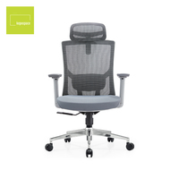 Chaise de bureau ergonomique moderne pivotante en maille confortable, fabrication chinoise, vente en gros personnalisée, prix abordable