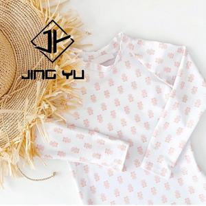 Maillot de bain une pièce imprimé à manches longues de protection solaire de plage professionnel d'usine, bikini pour filles en nylon de haute qualité personnalisé - Product Image 4