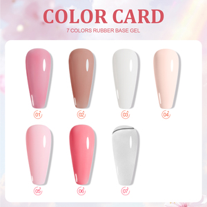 Miss Gooey Esmalte en Gel 2 en 1, <span class=keywords><strong>Base</strong></span> de Goma <span class=keywords><strong>UV</strong></span>/LED, 7 Colores, Sin HEMA, Gel <span class=keywords><strong>Base</strong></span> de Goma, Fabricante OEM/ODM, Esmalte de Uñas en Gel de 15ml - Product Image 2