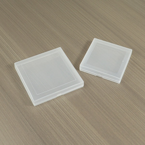Transparent Frosted Square Plastic <b>Box</b> 9x9cm And 10.8x10.8cm For Jewelry Accessories Nail Art Parts <b>Storage</b> - Product Image 1