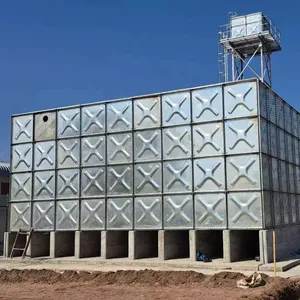 WRAS certification Underground or overhead hot pressed galvanized steel molded water tank