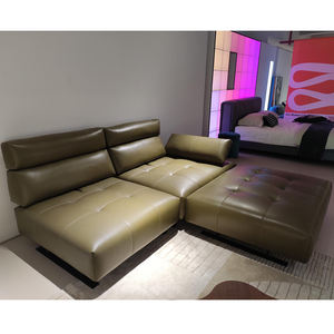 Sofá de Villa modular de lujo italiano, Suite de salón contemporánea, Conjunto Clásico de Chesterfield, muebles victorianos de cuero para sala de estar - Product Image 1