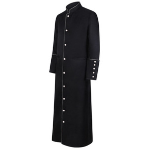 Disfraz de Halloween para Hombre, Disfraz Medieval de Sacerdote Católico, Pastor, Monje, Mago, Fiesta de Lujo - Product Image 3