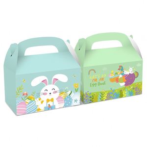 <b>Easter</b> Theme Cartoon Bunny Rabbit Paper <b>Box</b> Kids Party Favors Folding Paper <b>Gift</b> <b>Box</b> Candy Kraft Paper Packaging Boxes - Product Image 1