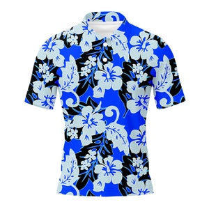 Camisetas Personalizadas de Talla Grande, Camisetas Polo 100% Poliéster, Camisetas Hawaianas Casuales, Camisetas Polo de Manga Corta para Hombre - Product Image 6