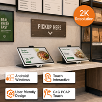 Máquina de Pago Autoservicio Comercial con Escáner de Código QR, Diseño Modular para Supermercados y Tiendas Minoristas, Cristal Antideslumbrante