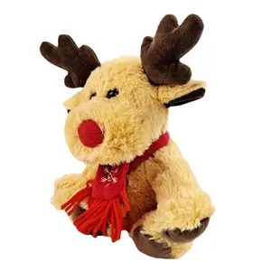Vente en gros de poupée en forme d'animal, différents styles, peluche en carton, jouet en peluche mignon, elfe, bonhomme de neige