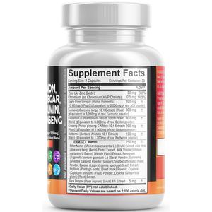 Ceylon Kaneelcapsules 3000Mg Kurkuma Appelazijn <span class=keywords><strong>Ginseng</strong></span> Berberine Met Bittere Meloen Gymnema Melkdistel Fenegriek - Product Image 2