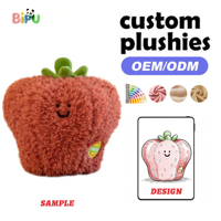 Fabricant de jouets en peluche en gros : Jouet en peluche poivron en coton PP brodé, super doux, faible MOQ, OEM, fruits personnalisés