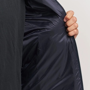 Veste bomber d'hiver hybride de haute qualité pour hommes, imperméable, coupe-vent, chaude, col montant, service OEM, fabrication directe, conception de logo sur le devant - Product Image 5