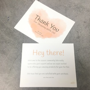 Tarjeta de Invitación Personalizada con Mensaje de Agradecimiento Impreso - Product Image 2
