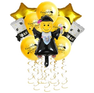 Globos para Fiesta de Graduación, Decoraciones de Felicitación, Globos con <span class=keywords><strong>Gorro</strong></span> de Doctor, Globos con <span class=keywords><strong>Diploma</strong></span>, Artículos para Fiesta de Graduación - Product Image 1
