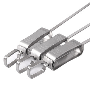 Stainless Steel BBQ Skewers 35cm 45cm Flat Metal For Chicken Wings Lamb Grilling Cooking Baking Barbecue - Product Image 4