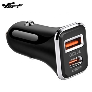 Bộ Sạc 38W PD Bảo Vệ Đa Năng Cổng <span class=keywords><strong>USB</strong></span> Kép Sạc Tốc Độ Cao QC3.0 An Toàn Cho Xe Hơi Điện Thoại Di Động 20W Màu Trắng, Đen 5V - Product Image 6