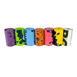 Sacs à déjections canines jetables personnalisés en gros, écologiques, 20 microns, en plastique robuste, parfumés, avec logo de marque privée - Product Image 5