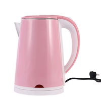 Bouilloire électrique à eau chaude de haute qualité, couleur rouge écarlate, avec élément chauffant, pour hôtel, maison, cuisine