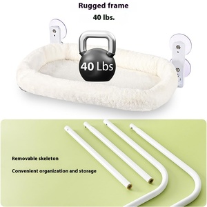 Cuatro estaciones Universal patrón sólido gato hamaca nido tela cama colgante y cesta con tipo de succión suministros desmontables para gatos - Product Image 4