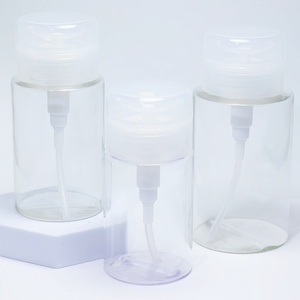 Customized Guangzhou 60 100 150 200ml 2oz 5oz Large Flat Shoulder Cosmetic Cleanser Bottle <b>Plastic</b> Bottles with <b>Cap</b> - Product Image 1