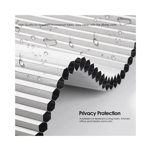 Persianas Celulares Manuales con Riel Lateral de Tela Blackout Honeycomb para Tragaluces - Product Image 2