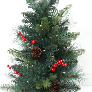 <span class=keywords><strong>Mini</strong></span> <span class=keywords><strong>sapin</strong></span> <span class=keywords><strong>de</strong></span> <span class=keywords><strong>Noël</strong></span> <span class=keywords><strong>de</strong></span> table pour la décoration des fêtes, 60 cm, pré-éclairé, avec baies rouges et cônes <span class=keywords><strong>de</strong></span> pin - Product Image 3