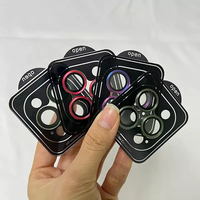 Fácil Instalación, Cristal Templado 9H con Pegamento Completo 3D de Grado AAA, Película Protectora para Lente de Cámara para 15 Pro Max 14 13 Pro 12