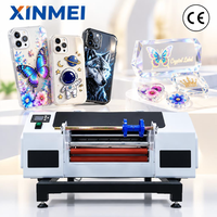 Mesin Printer UV DTF Roll-to-Roll Profesional XINMEI A3 30cm, Stiker UV, Label Transfer Kristal, Material Flex Otomatis