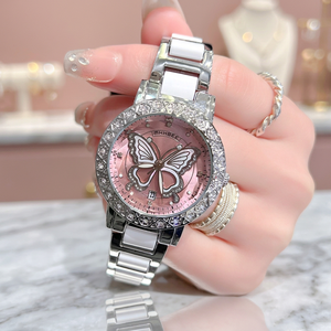 Reloj de Pulsera para Mujer, Modelo 5610, Deportivo, Analógico, Estilo Dibujos Animados, Antiguo, Elegante, de Lujo, en Aleación Dorada Rosa, Resistente al Agua, Ideal para Regalo - Product Image 3