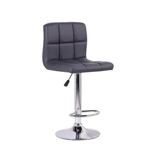 Swivel Adjustable Height PU Modern Bar stool Pub Chair Metal Counter height Bar Stool Chair for kitchen