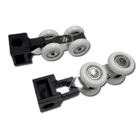 Roller Gantung Plug-in yang Senyap dan Halus, Roller Gantung Presisi, Rel Atas dari Baja Anti Karat, Katrol Geser