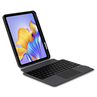 Clavier sans fil détachable BT5.2 en cuir PU pour iPad 11e génération A16 10,9 pouces avec chargement Type-C et portée de 5 m