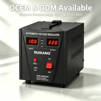 Régulateurs de tension stabilisateurs 2000VA 220V, régulateur automatique, affichage numérique, résistant à la chaleur et à l'humidité, pour générateur, usage domestique et professionnel