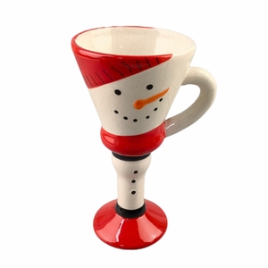 2025 Vintage Winking and Smiling Santa Faces 12 Ounce <span class=keywords><strong>Dolomite</strong></span> Ceramic Christmas Mug Juego de 2 - Product Image 5