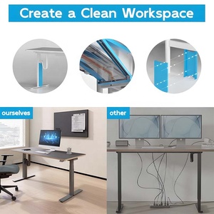 Odm/OEM Chiều cao có thể điều chỉnh nâng văn phòng thông minh Bảng điện ngồi đứng bàn cơ giới đứng bàn tùy chỉnh với màn hình - Product Image 3