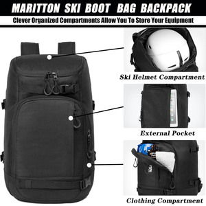 Échantillon gratuit Vente en gros Nouveau Sac à bottes élégant pour bottes de ski, randonnée, snowboard de luxe avec protection dorsale - Product Image 4