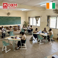 MINYI OFFSET Côte d'Ivoire Bureau d'entraînement en forme de fleur, table d'écriture et chaise pour salle de classe portable et aménagement de salle de classe