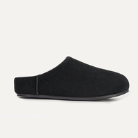 Mules Fluffies Personnalisées en Daim de Vache avec Doublure en Peau de Mouton et Fourrure pour Femmes