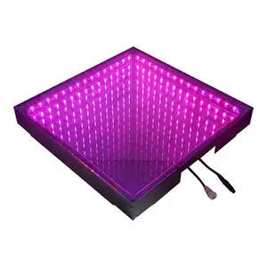 Waterproof Magnet Mirror 3D Led Dance Floor RGB 3in1 panels mats tiles for Nightclub Dj T show wedding decoration