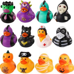 2 Inch Assorted Themed Rubber Ducks Evil Funny <b>Bath</b> Ducky Toy Decoration for Halloween Party Favors - Product Image 6
