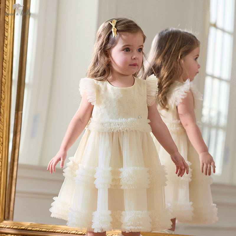 Dave and Bella Autumn Fashion Print Princess Toddler Dress