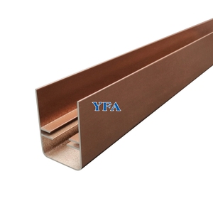 Personalizar de recubrimiento <span class=keywords><strong>en</strong></span> polvo de aleación de aluminio de la pista de persianas <span class=keywords><strong>cortinas</strong></span>, con grano de madera - Product Image 4