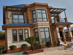 Vila Prefabrikasi Mewah Dua Lantai Berfurnitur Rumah Struktur Baja Ringan - Product Image 3