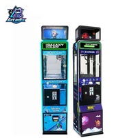 Mini machine à griffes de comptoir, à monnayeur métallique, avec lecteur de billets et lecteur de cartes de crédit, type grue d'arcade pour la distribution de peluches